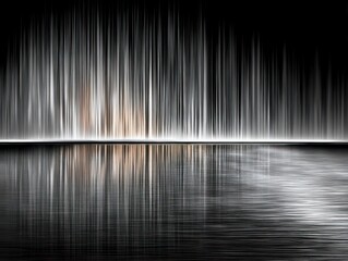 Abstract vertical lines reflecting on water