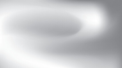 Abstract white and gray gradient background with dot pattern, halftone effect. Vector illustration.