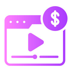 paid content gradient icon