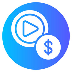 Earnings gradient icon