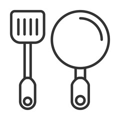 Cooking Tools Icon Outline Style. Vector Illustration Design
