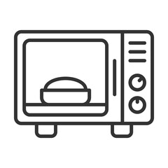 Microwaves Icon Outline Style. Vector Illustration Design