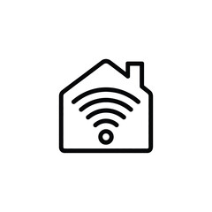 Smart home wifi connection icon