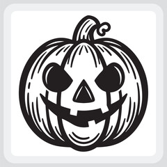 Spooky Halloween Pumpkin Graphic for Design Projects