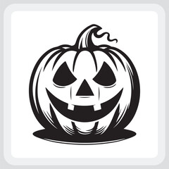 Spooky Halloween Pumpkin Graphic for Design Projects