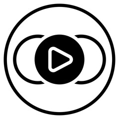 video player glyph icon