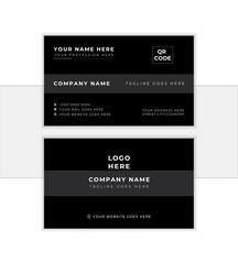 Professional trendy business card with luxury shapes. Visiting cards with modern design. best for print items. editable vector illustration. 
              