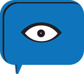 Obraz premium Hand drawn cute cartoon illustration speech bubble with search bar. Flat vector find message in chat doodle. Online relationship. Social media icon. Communication app. Discover white backgaune