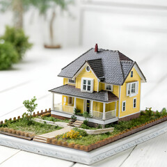 house on the lawn