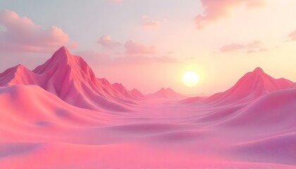 sunrise in mountains