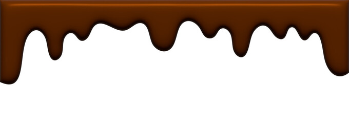 チョコレート　フレーム　垂れる　バレンタイン　3d
