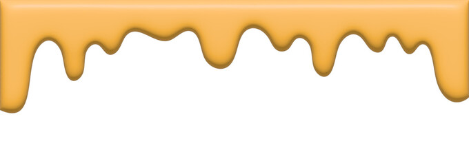 はちみつ　チーズ　フレーム　垂れる　3d