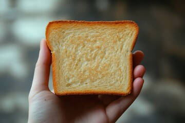 Person avoiding white bread for health reasons, making mindful food choices for well-being, Generative AI
