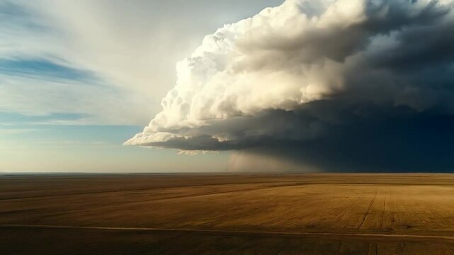 Vast plains dramatic storm cloud