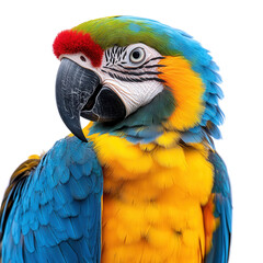 Fototapeta premium colorful parrot on transparent background
