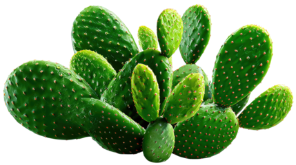 Opuntia Cactus: A vibrant close-up of a unique Opuntia cactus plant, showcasing its succulent pads and captivating textures, a symbol of resilience and desert beauty.