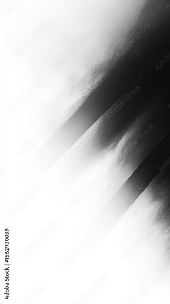 Poster diagonal monochrome stripes sleek from gradient background, generating rhythm visual emerging throug