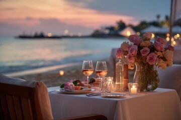 Romantic beachside dinner (1)