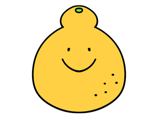 シンプルなデコポンのイラスト素材