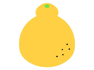 シンプルなデコポンのイラスト素材