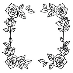 Vector floral   frame