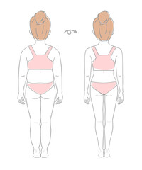 ダイエット　後ろ姿