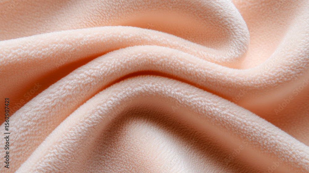 Aufkleber soft pink fabric texture with gentle waves and creamy color for background and design use