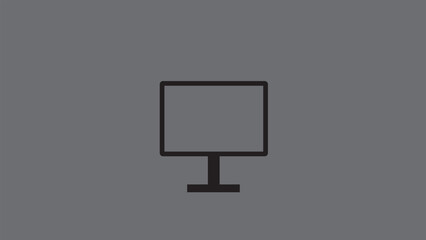 Computer icon  symbol simple,computer flat Icon design.