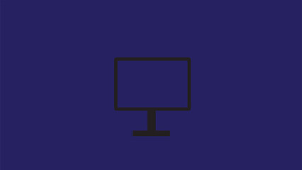 Computer icon  symbol simple,computer flat Icon design.