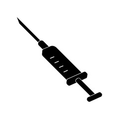 Syringe vector illustration for medical health care vaccination injection and treatment design element