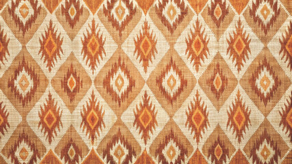 Rustic Adras Ikat Fabric Pattern Seamless Fabric Design Background