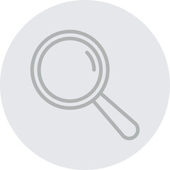 Search Vector Line Grey Circle Grey