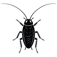 silhouette of a cockroach