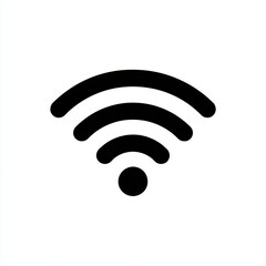 Wireless symbol representing internet connection. Isolated with blank background