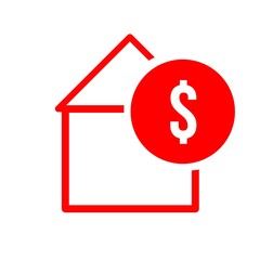 house with dollar symbol