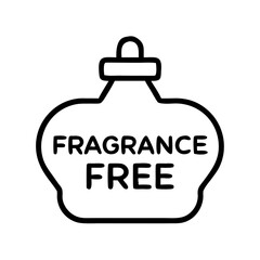 Obraz premium Fragrance free icon in minimalist style on transparent background 