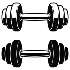 dumbbell isolated on white background