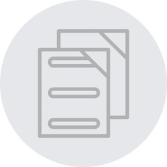 Combine Files Vector Line Grey Circle Grey