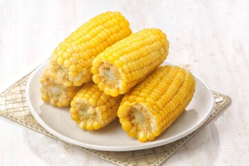 Jagung Rebus. Boiled corn is a very rich source of dietary fiber.