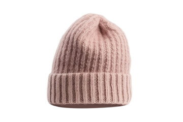 Soft Pink Knit Winter Beanie Hat Fashion wool warm
