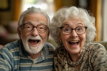 Couple joyfully signing a timeshare contract in a cozy living room with bright lighting during a beautiful afternoon