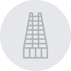 The Shard Vector Line Grey Circle Grey