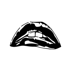 pop art mouth clipart