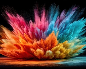 Colorful powder explosion (3)