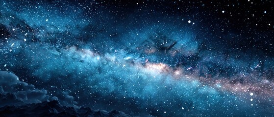 Obraz premium Deep space galaxy