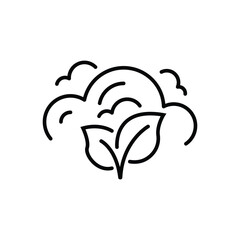 Co2 gas line icon. Continuous one line with curl. Carbon dioxide emissions sign. Exhaust reduction symbol. Co2 gas single outline ribbon. Loop curve pattern. Vector
