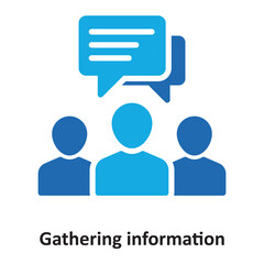 Gathering information Vector Icon which can easily modify or edit