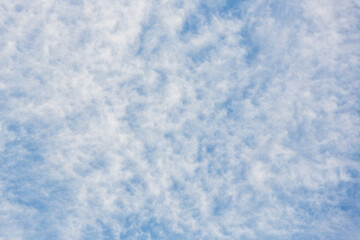 Altocumulus clouds in the blue sky at sunny day ,Blue Sky Background with White Clouds,vast blue sky,little puffy clouds.