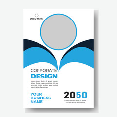 Poster flyer pamphlet brochure cover design layout space for photo background, vector illustration template in A4 size	
