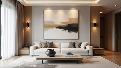 Luxury living room interior